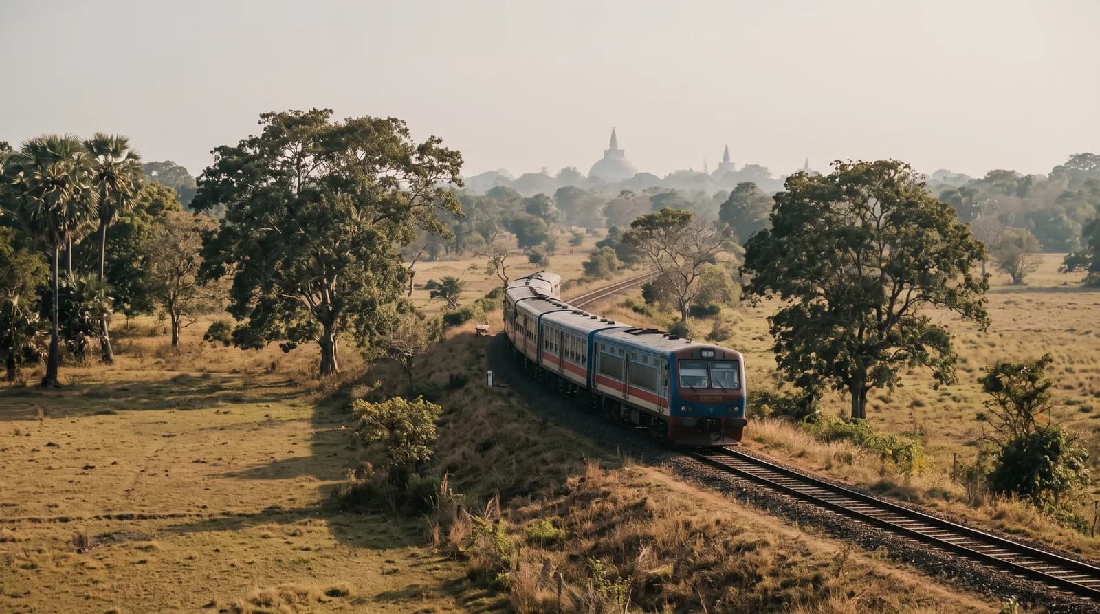 Sri Lankan train journey scenery